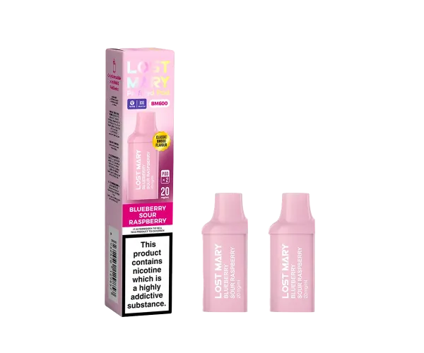 BM600 Blueberry Sour Raspberry Prefilled Pods BM600 Blueberry Sour Raspberry Prefilled Pods