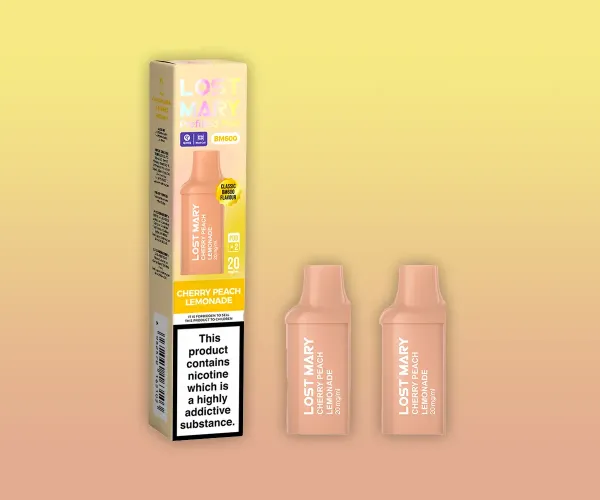 BM600 Cherry Peach Lemonade Prefilled Pods BM600 Cherry Peach Lemonade Prefilled Pods