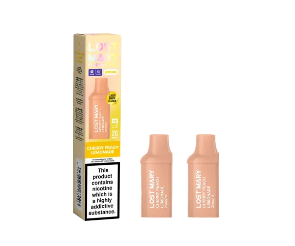 BM600 Cherry Peach Lemonade Prefilled Pods BM600 Cherry Peach Lemonade Prefilled Pods