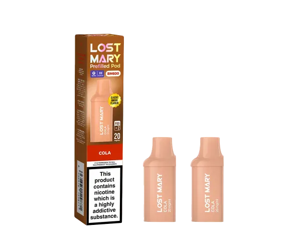 BM600 Cola Prefilled Pods BM600 Cola Prefilled Pods