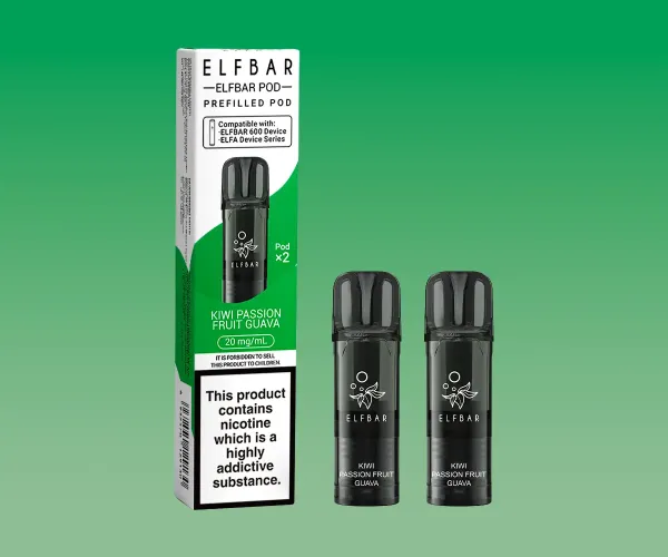 EB600 Kiwi Passion Fruit Guava Prefilled Pods EB600 Kiwi Passion Fruit Guava Prefilled Pods