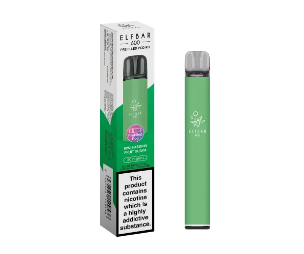EB600 Kiwi Passion Fruit Guava Prefilled Pod Kit EB600 Kiwi Passion Fruit Guava Prefilled Pod Kit