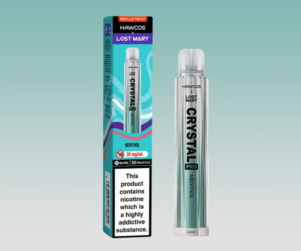 Menthol Device and Pack Crystal Pro 600 Menthol