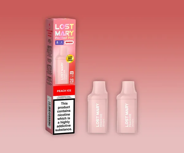 BM600 Peach Ice Prefilled Pods BM600 Peach Ice Prefilled Pods