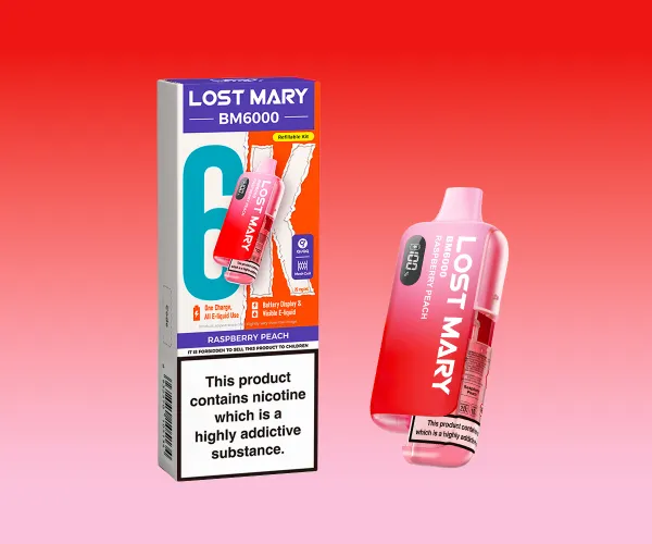 BM6000 Raspberry Peach Prefilled BM6000 Raspberry Peach Prefilled