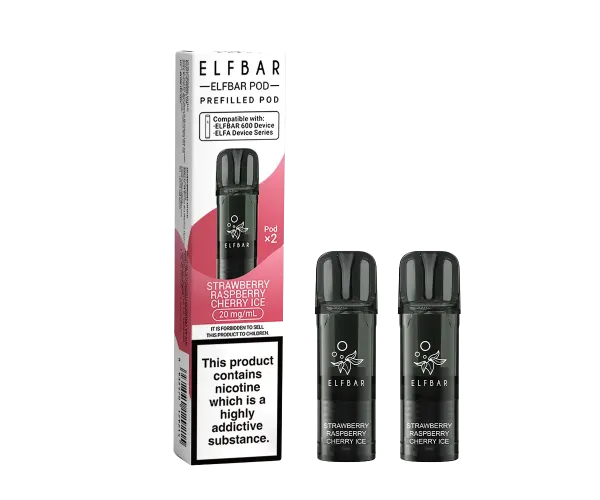 EB600 Strawberry Raspberry Cherry Ice Prefilled Pods EB600 Strawberry Raspberry Cherry Ice Prefilled Pods