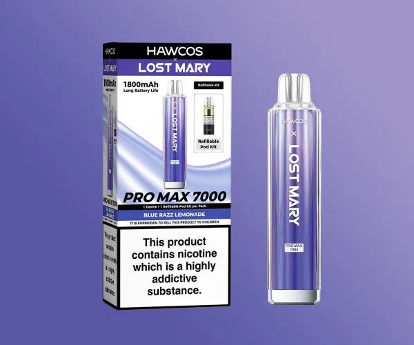 Blue Razz Lemonade LOST MARY X HAWCOS Blue Razz Lemonade LOST MARY X HAWCOS