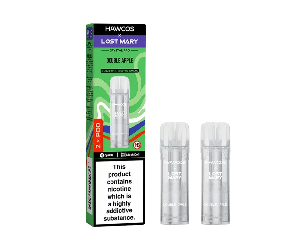 LOST MARY x HAWCOS Crystal Pro Prefilled Pods Double Apple LOST MARY x HAWCOS Crystal Pro Prefilled Pods Double Apple