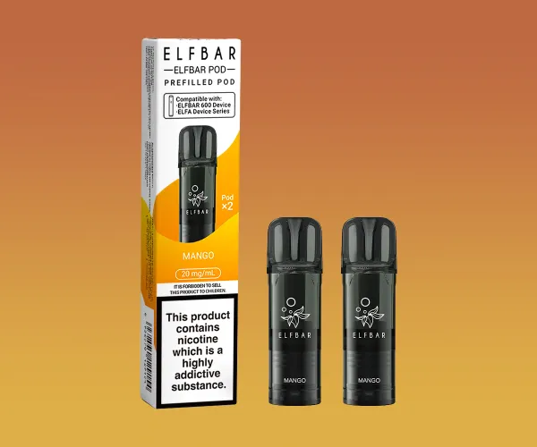 EB600_MANGO_PODS_AND_BOX EB600 Mango Prefilled Pods