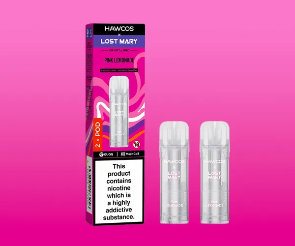 LOST MARY x HAWCOS Crystal Pro Prefilled Pods Pink Lemonade LOST MARY x HAWCOS Crystal Pro Prefilled Pods Pink Lemonade