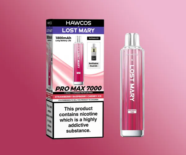 Strawberry Raspberry Cherry Ice LOST MARY X HAWCOS Strawberry Raspberry Cherry Ice LOST MARY X HAWCOS