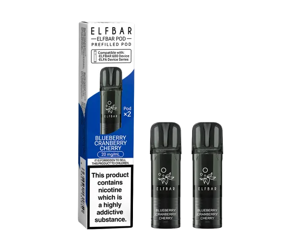 EB600 Blueberry Cranberry Cherry Prefilled Pods EB600 Blueberry Cranberry Cherry Prefilled Pods