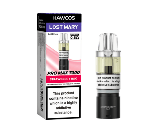 Strawberry B&G Lost Mary X Hawcos PRO MAX 7000 PODs Strawberry B&G Lost Mary X Hawcos PRO MAX 7000 PODs