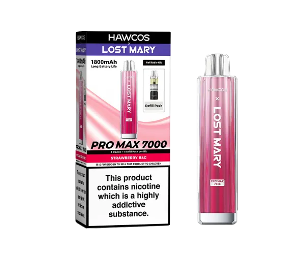 Strawberry B&G LOST MARY X HAWCOS PRO MAX 7K Strawberry B&G LOST MARY X HAWCOS PRO MAX 7K