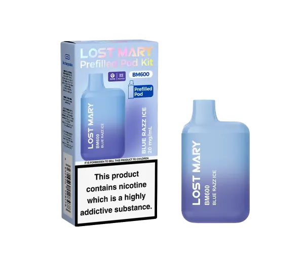 BM600 Blue Razz Ice Prefilled Pod Kit BM600 Blue Razz Ice Prefilled Pod Kit
