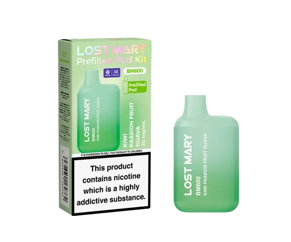 BM600 Kiwi Passion Fruit Guava Prefilled Pod Kit BM600 Kiwi Passion Fruit Guava Prefilled Pod Kit
