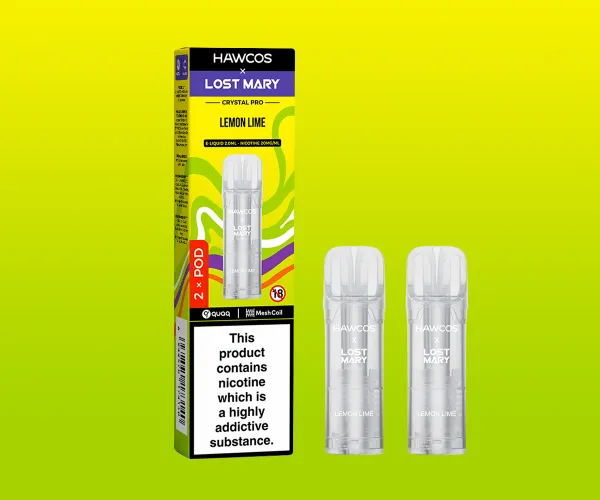Crystal Pro Prefilled Pods Lemon Lime Crystal Pro Prefilled Pods Lemon Lime