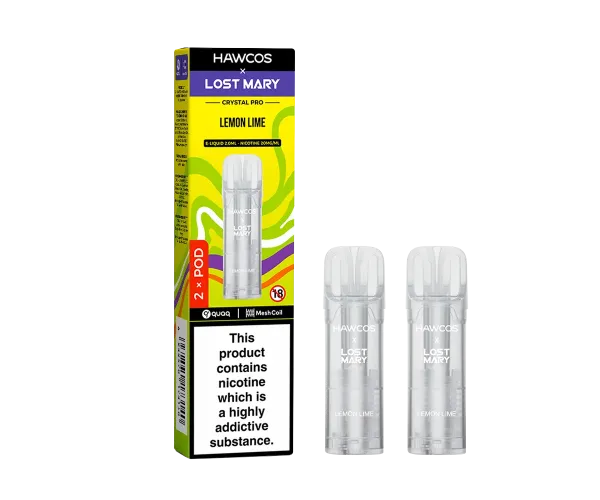 Crystal Pro Prefilled Pods Lemon Lime Crystal Pro Prefilled Pods Lemon Lime