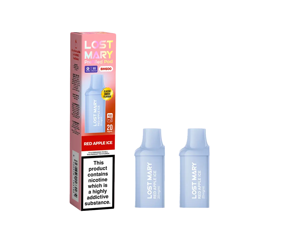 BM600 Red Apple Ice Prefilled Pods BM600 Red Apple Ice Prefilled Pods