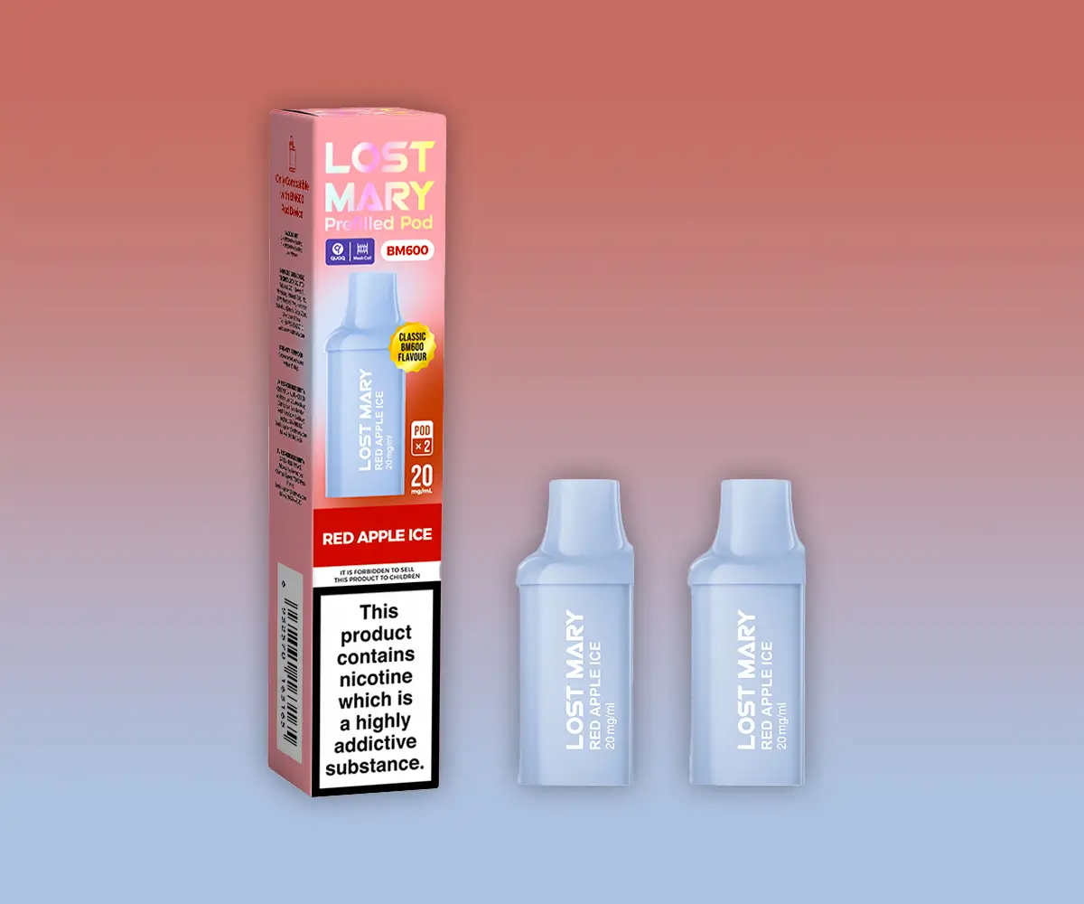 BM600 Red Apple Ice Prefilled Pods BM600 Red Apple Ice Prefilled Pods