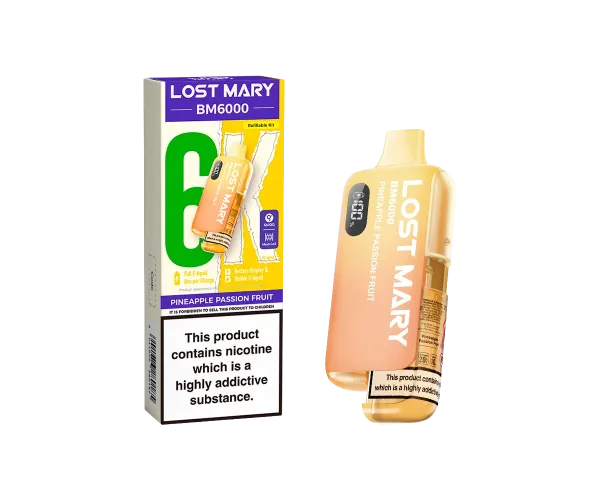 BM6000 Pineapple Passion Fruit Prefilled Pod Kit BM6000 Pineapple Passion Fruit Prefilled Pod Kit