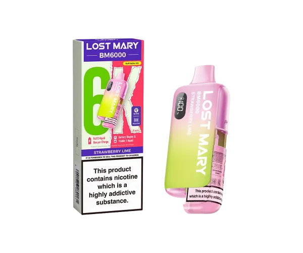 BM6000 Strawberry Lime Prefilled Pod Kit BM6000 Strawberry Lime Prefilled Pod Kit