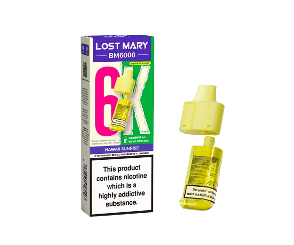 BM6000 Hawaii Sunrise Prefilled Pods BM6000 Hawaii Sunrise Prefilled Pods