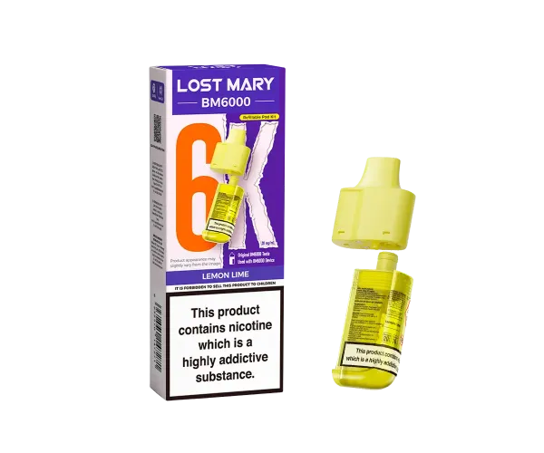 BM6000 Lemon Lime Prefilled Pods BM6000 Lemon Lime Prefilled Pods