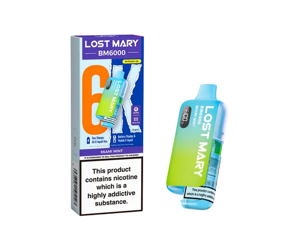 BM6000 Miami Mint Prefilled Pod Kit BM6000 Miami Mint Prefilled Pod Kit