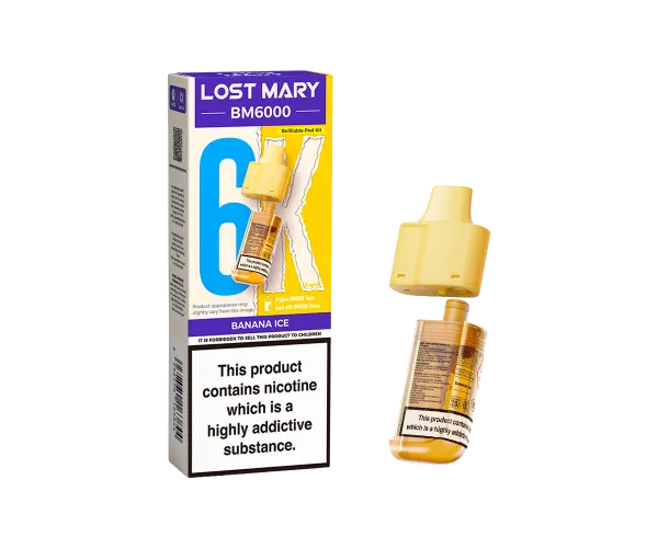 BM6000 Banana Ice Prefilled Pods BM6000 Banana Ice Prefilled Pods