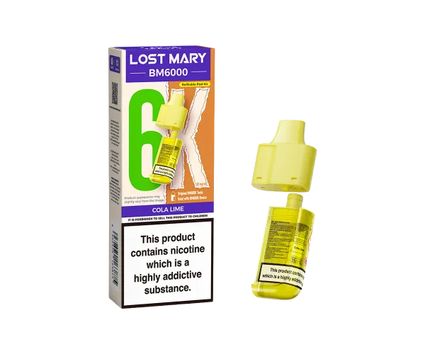 BM6000 Cola Lime Prefilled Pods BM6000 Cola Lime Prefilled Pods