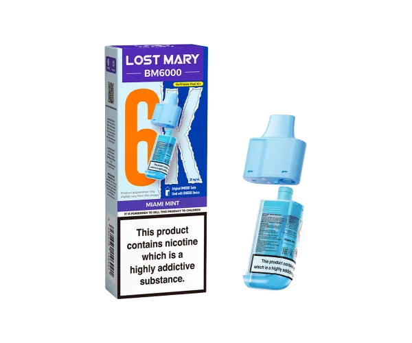 BM6000 Miami Mint Prefilled Pods BM6000 Miami Mint Prefilled Pods